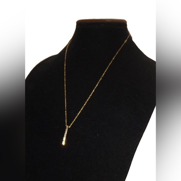 Michael Kors Jewelry - Michael Kors Vertical Bar Necklace with Baguette Crystals.